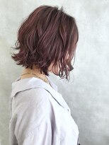 ムウ 難波(MOU)&nbsp;ボブピンク_外ハネボブアッシュブラウンネオウルフ