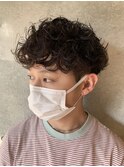 外国人風★カーリーパーマ