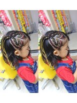 エクステ専門店ミキ 横浜店(MIKI)&nbsp;キッズ子供ダンスヘア#イベント＃トレンドコーンロウエクステ
