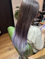 レック(REK) グラデーションカラー　パープル　ロング