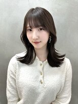 大人可愛い y2k レイヤーカットくびれへア韓国へア顔周り