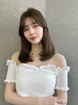 ロンドネートゥル 新潟(Lond naitre) 顔周り/くびれレイヤーミディアムヘアー（新潟／万代）