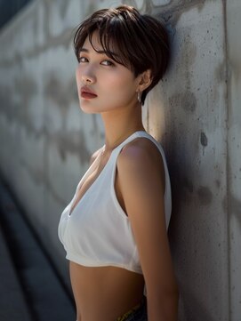 アルトリスト(Altruist Aging×HAIR&SPA) ☆イメチェンピンクベージュアンブレラカラー前髪クールショート