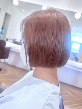 コワファースト  させぼ五番街店(COIFF1RST) bob×ピンクベージュ