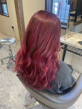 アヴァンス ジェイアール和歌山店(AVANCE.) 派手髪×ピンク×グラデーション