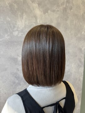 ザ ラブズ ラフズ ヘアー 本店(the loves laughs hair) ボブ×ターコイズカラー