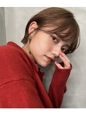 顔まわりレイヤー外ハネ韓国風ヘア髪質改善浦和ボブ