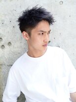 メンズヘアトーキョー(MEN'S HAIR TOKYO) ショートレイヤー/ソフト刈り上げ/アップバング/黒髪