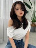 チークバング×カジュアル巻