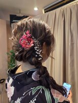 ヘアーメイクサロン ソエル(Sowelu) サイド編みおろしヘア