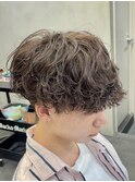 渋谷シャドウパーマメンズカットマッシュウルフルーズパーマ