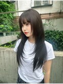 ハッシュカット/韓国レイヤーカット/ダークカラー