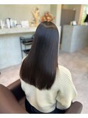 グレージュ　トリートメント　ストレート