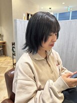 カモン(CAMON)&nbsp;ブルーインナーカラー×ウルフカット