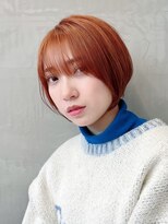 セイドット フクオカ(Say.FUKUOKA)&nbsp;【Say.福岡】丸みショート×オレンジベージュ×ダブルカラー