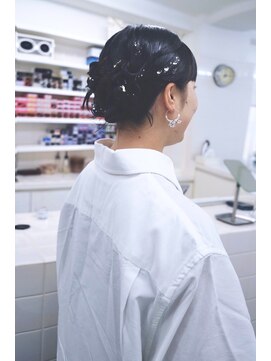 繭 お呼ばれヘアセット