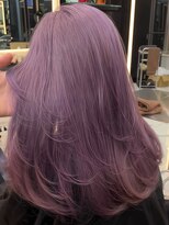 ラピス 渋谷本店(Lapis)&nbsp;パープルカラー/ラベンダーカラー/レイヤーカット/髪質改善