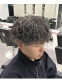 波巻きスパイラル×ホワイトメッシュ