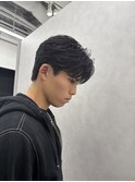 センターパート/ダウンパーマ/毛流れパーマ