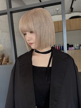 エトワ 中央店(etoi) 大分韓国ヘアタッセルボブミニボブショートボブ切りっぱなし