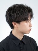 センターパート/シャドウパーマ〈理容室〉