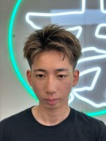吉 アメリカンハイライトカラー◎スパイキーショート