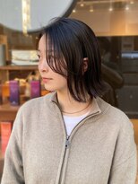 グレイン キャンバス 川崎(grain canvas.)&nbsp;切りっぱなし 外ハネボブ 窪田