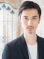 モッズヘア メン 仙台愛子駅前店(mod's hair men) 爽やかアップバングスーツ黒髪メンズビジネスクロップc仙台愛子