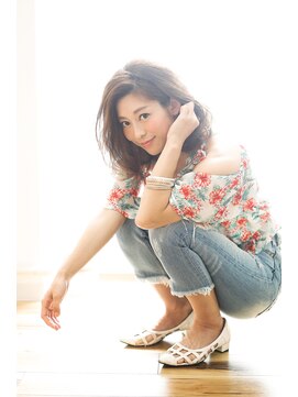 メルクマール(MERKMAL) くせ毛風大人セミディ