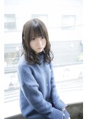 【salon de MiLK 原宿】透明感×耳かけウェーブ×ミディアム