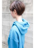 大人可愛い20代30代40代黒髪前下がりショートボブ丸みショート◎