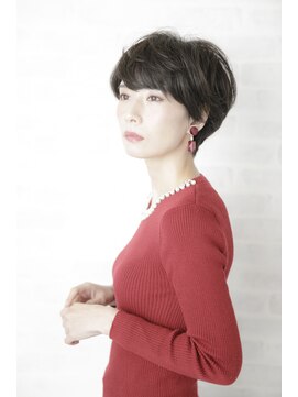 ルルディ バイ アフロディーテ銀座(luludi by APHRODITE) 黒髪/グレーベージュ/レイヤーロング/前髪パーマ/銀座