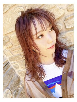 ヘアメイク ポルテ(HAIR MAKE PORTE) レッドブラウン×レイヤー