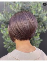 シャインヘア モカ 新宿(Shine hair mocha) [新宿]ラベンダー_カーキグレージュマッシュショート＠20代30代