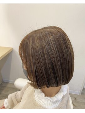 アコレ ミリュー 南草津店(ACCOLE milieu) コントラストハイライト×ミルクティーベージュ/大人フェミニン