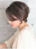 前髪長め＊襟足スッキリショートボブ