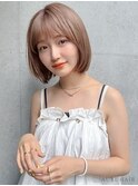 【AUBE HAIR】大人可愛いハイトーンボブ