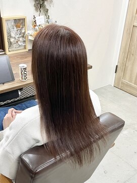 ホンネ(honne.) マロンブラウン×フェミニンロング