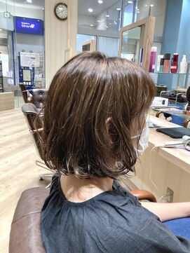 カシータ ヘア リゾート イオンモール熱田店(Casita hair resort) デジタルパーマ×ハイライト×ベージュブラウン×ふにゃんと☆