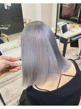 アジールヘア 所沢プロペ通り店(agir hair) ラベンダーシルバーグレー10代20代30代所沢