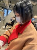 bibito ハイトーンアンブレラカラー　切りっぱなしボブ