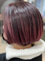 ヘアークリアー 春日部 大人可愛いワインレッド/ハイライトでオシャレに/30代40代50代