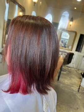 ラソヘアーオアシス(Laso hair oasis) 赤にしてみました!