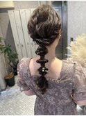 編みおろしヘアセット☆