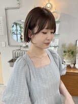 ヘアー アイス カンナ(HAIR ICI Canna)&nbsp;＊似合わせカット＊まろやかベージュの大人可愛いコンパクトボブ