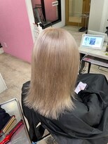 アジールヘア 所沢プロペ通り店(agir hair)&nbsp;シアーホワイトベージュレイヤーカット夏ケアブリーチ所沢韓国