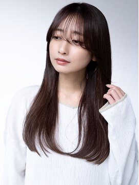 エインアンリー 明治神宮前(AIN.ANLY.) 20代30代大人かわいいナチュラル暗髪エアーストレートヘア