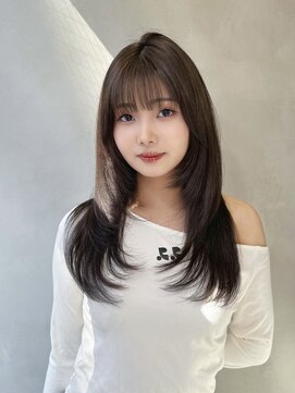 グロー 大宮(GLROW) □ 韓国大宮顔周りレイヤーカットくびれヘアワンホンヘア