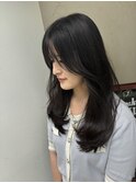 ☆韓国ヘア☆顔まわりレイヤーカット+時短髪質改善