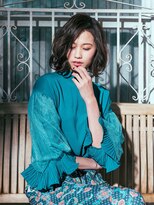 カバーヘア ブリス 大宮西口(COVER HAIR bliss) 透明感ダークアッシュかきあげ前髪こなれボブパーマtk4大宮